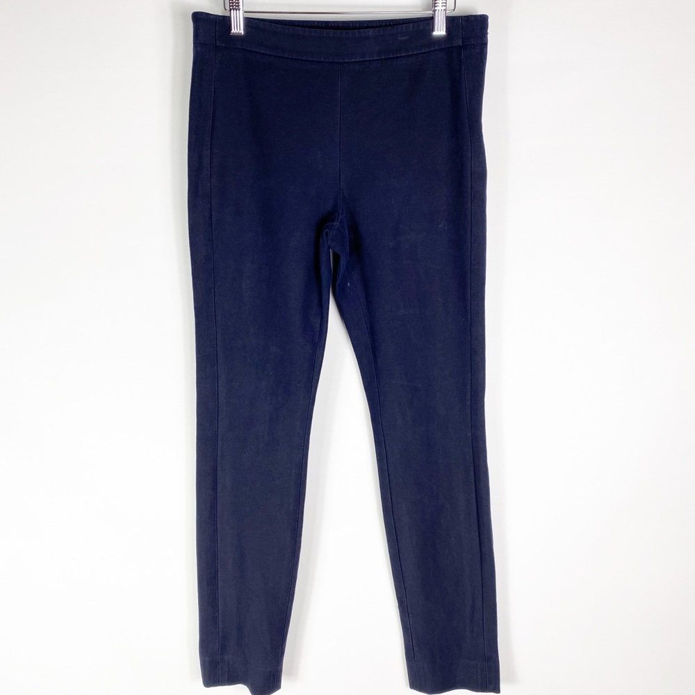 Tory Burch Skinny Ankle Pants Navy Dark Blue Pants Women Size 8